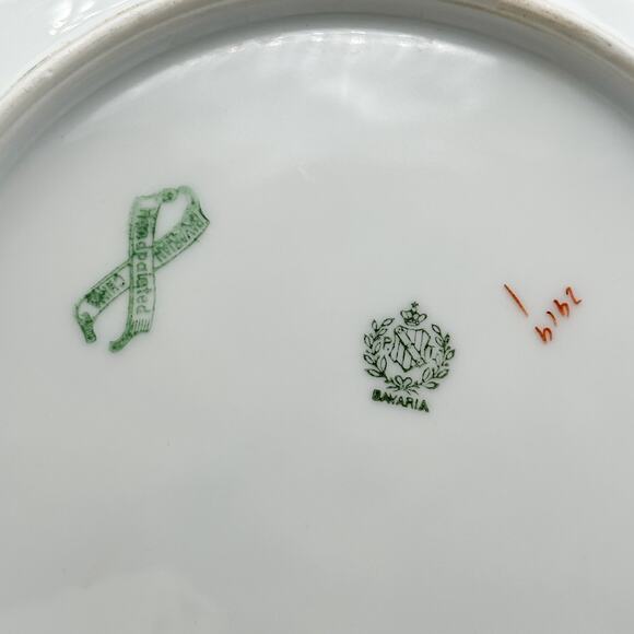 Antique PT Bavaria Hand Painted Porcelain Serving Bowl 2919 Bavarian c1907-1927 - Picture 6 of 12